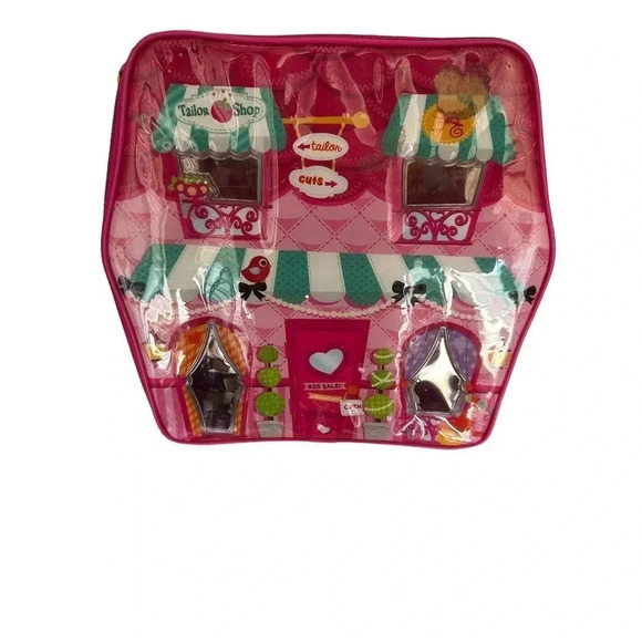 LaLa Loopsy Minis Zip-Up Carrying Case Tailor Shop Doll House 12”x12” - Picture 1 of 6